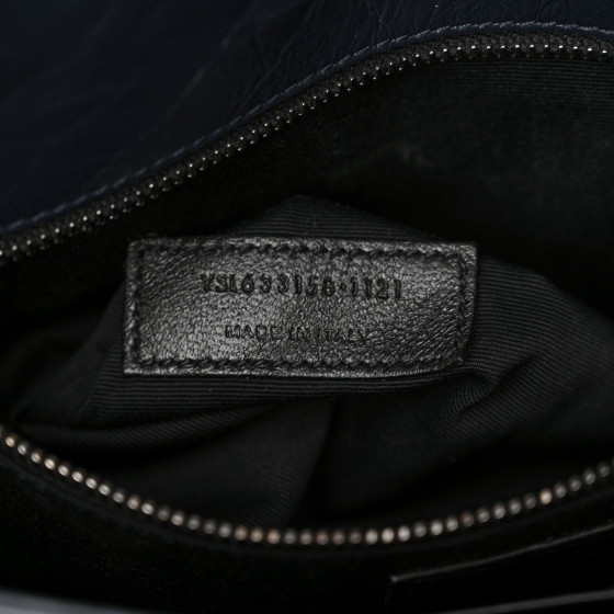 Crinkled Calfskin Matelasse Monogram Medium Niki Chain Satchel Deep Marine - Image 7