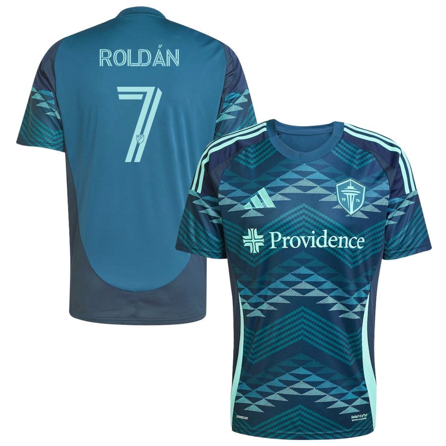 Cristian Roldn 7 Seattle Sounders FC 2025 The Salish Sea Kit Men Jersey - Blue