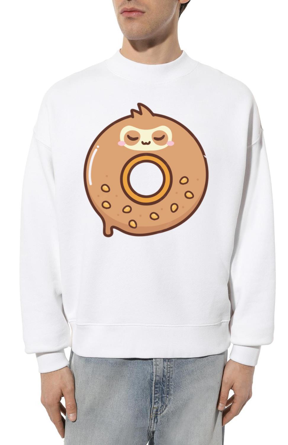 cute doughnut in sloth shape - Unisex Sweatshirt