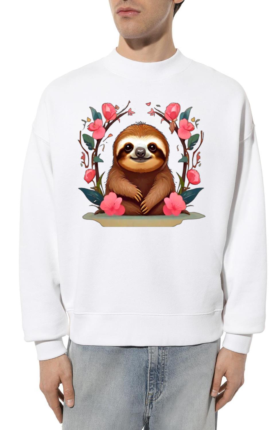 cute sloth baby sloth cute sloth drawing - Unisex Sweatshirt