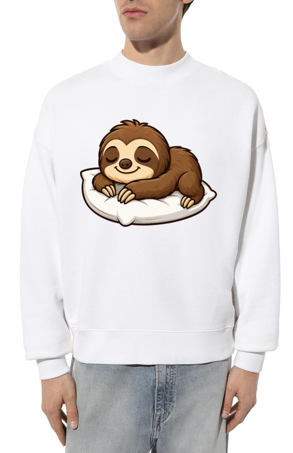 Cute Sloth Cartoon Relax Cuddle Chill - Unisex Sweatshirt