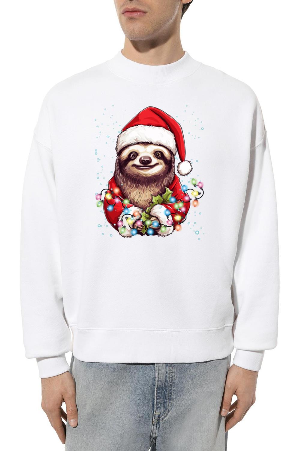 Cute Sloth Christmas Deco, I Love Sloths - Unisex Sweatshirt