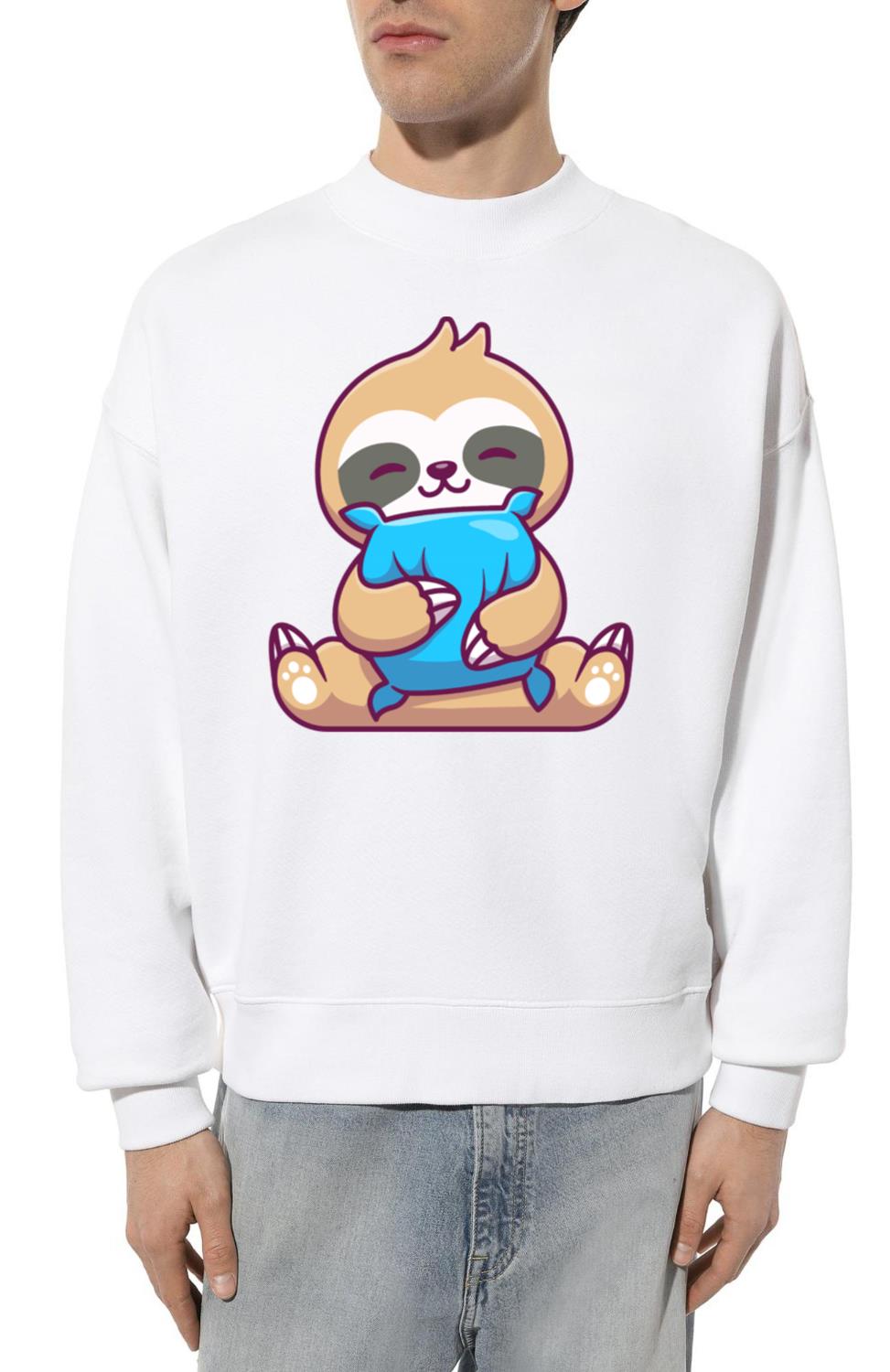 Cute Sloth Hug Pillow - Unisex Sweatshirt