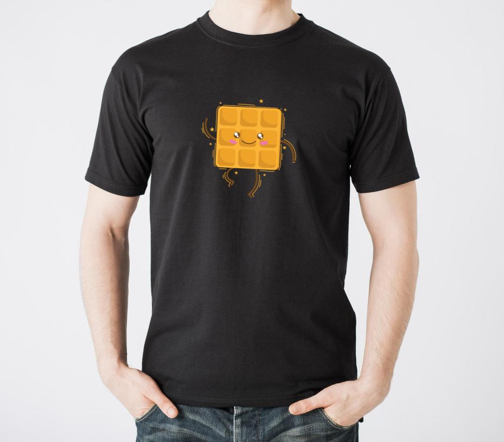 Dancing Waffle Dough Pastry Snack - Unisex Standard T-Shirt