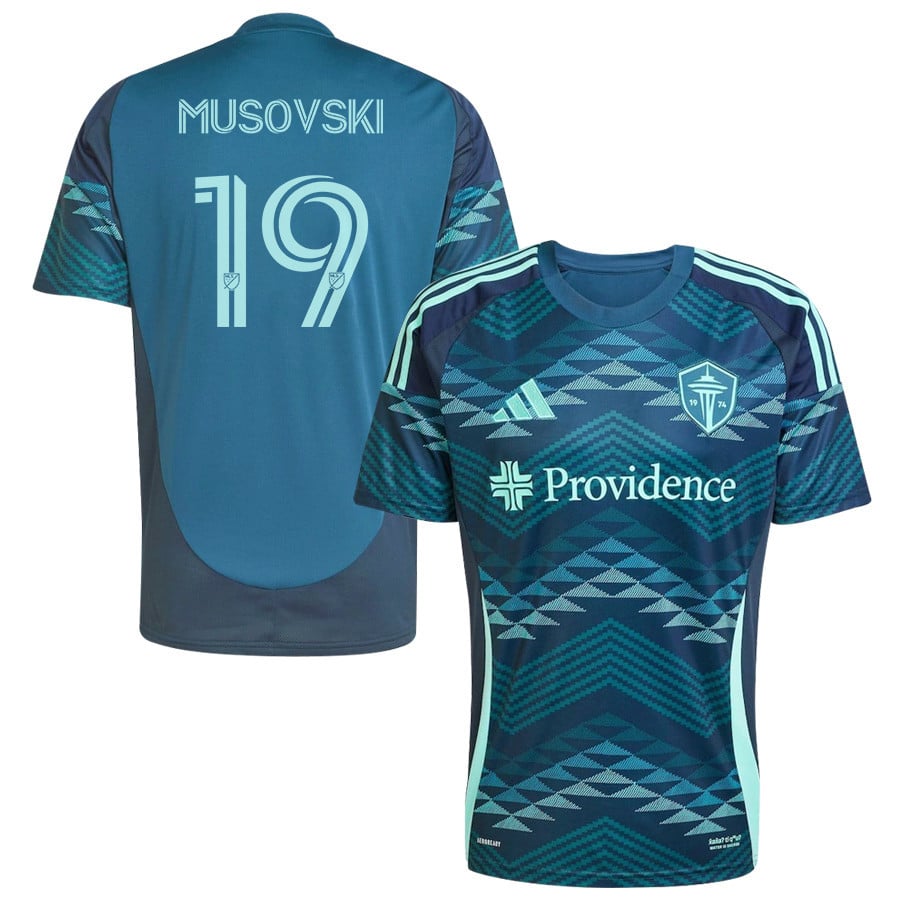 Danny Musovski 19 Seattle Sounders FC 2025 The Salish Sea Kit Men Jersey - Blue