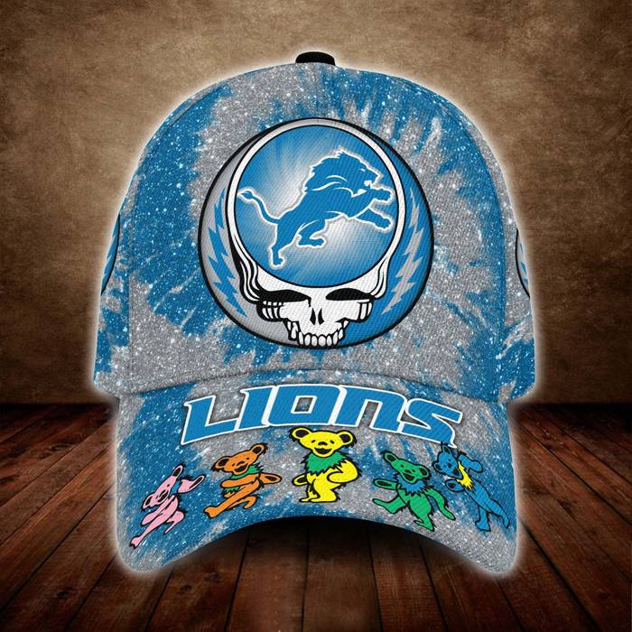 Detroit Lions x Grateful Dead 3D Classic Baseball Cap CNI1189