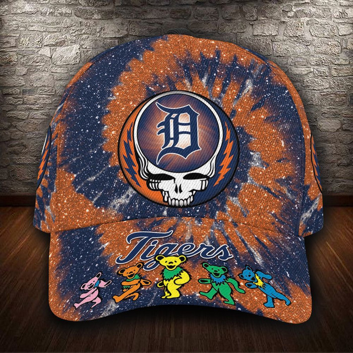 Detroit Tigers x Grateful Dead 3D Classic Baseball Cap CNI1324
