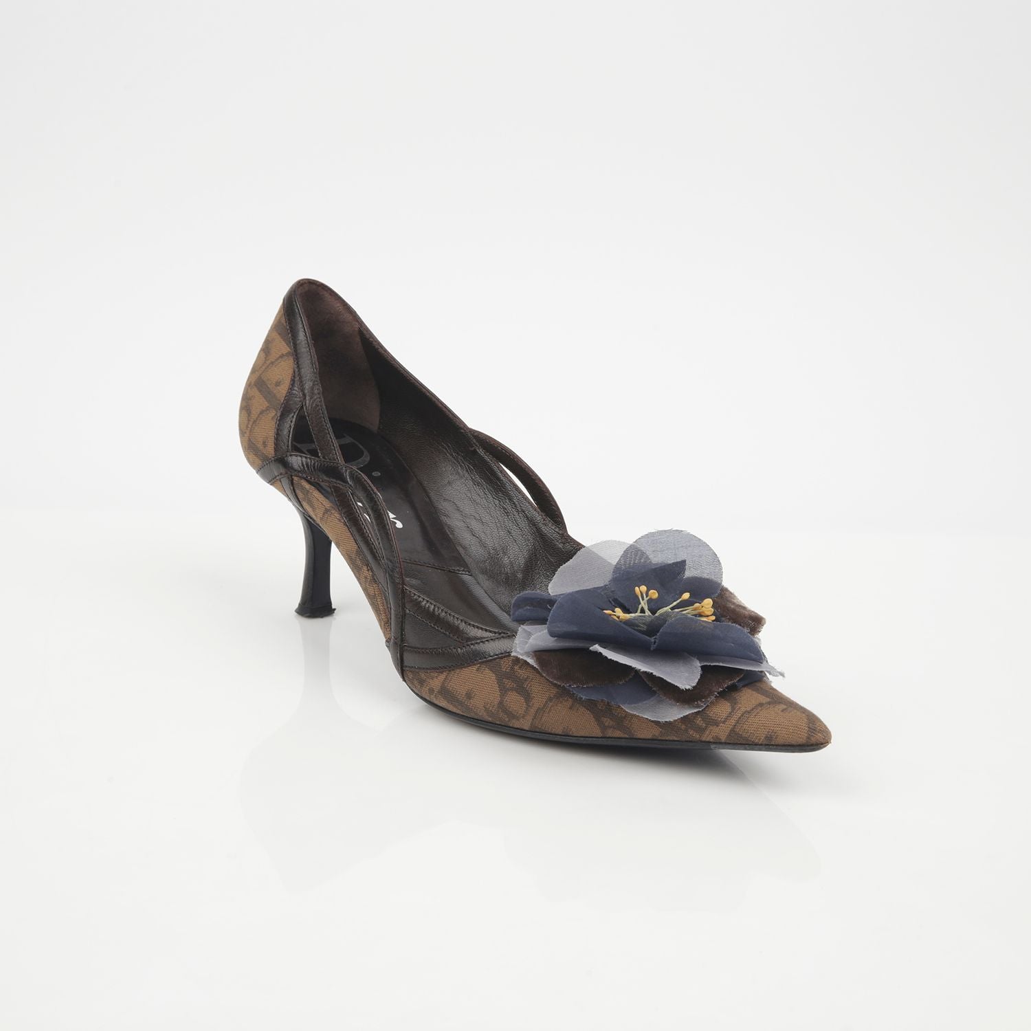 Dior Flower Embellished Oblique Pumps - Size 36.5 (SKU: 36.5)