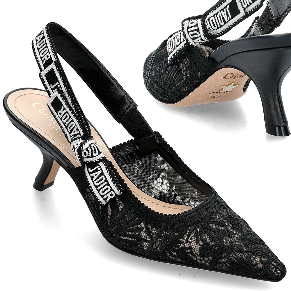 Dior Mesh Slingback Pumps Heel 25SS KCV038CDT 900