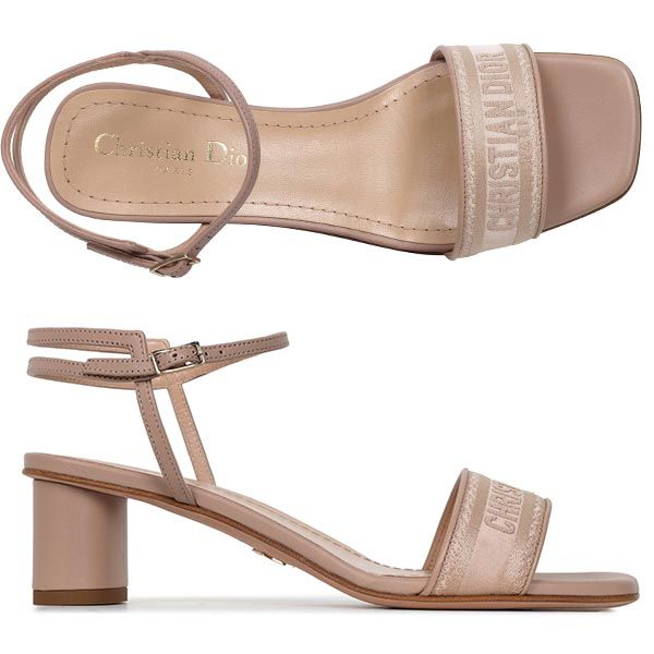Dior Nude Satin Sandal Heels KCQ895ETL 12U 00050