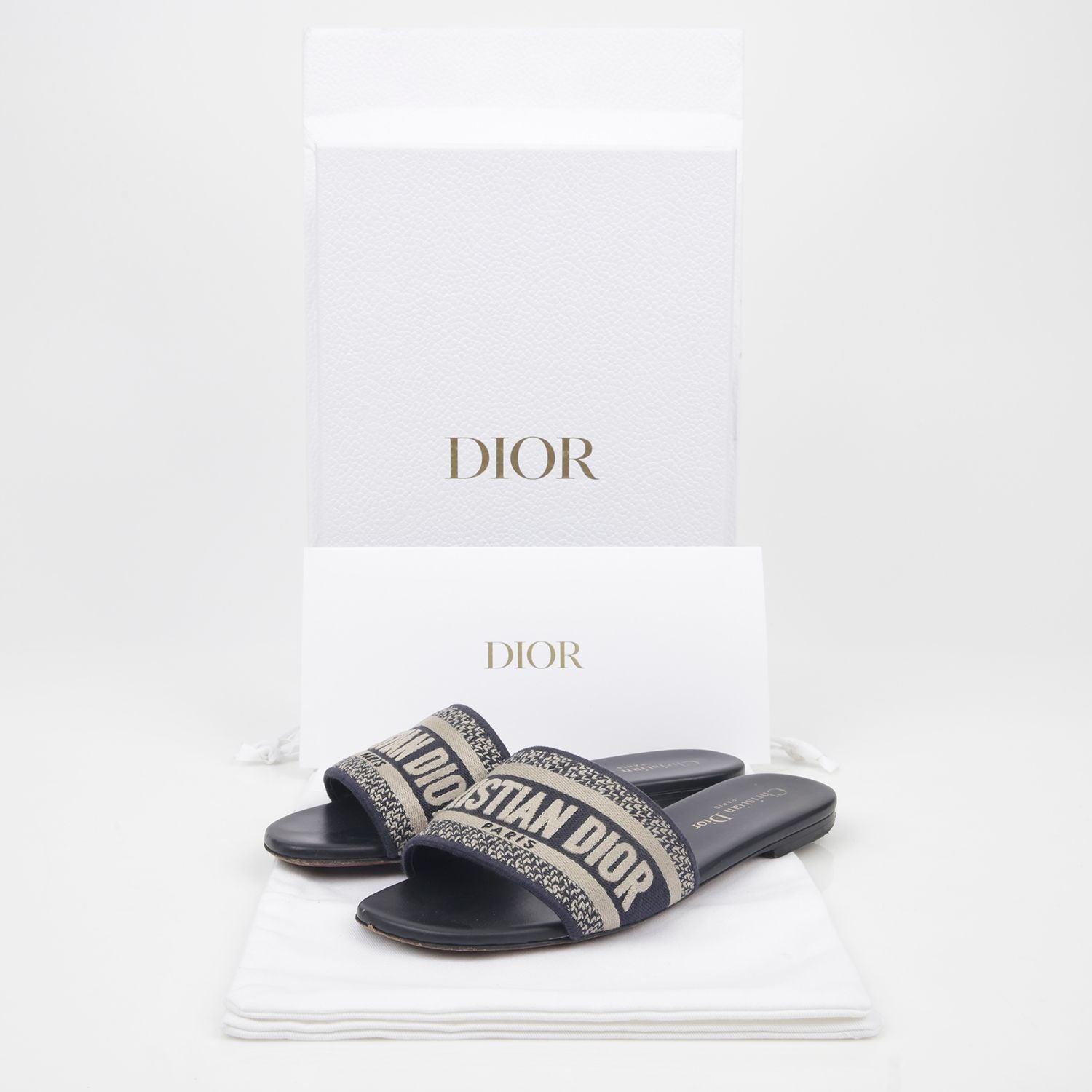 Dior Simple Way Mule Slipper KCQ166ERC Size 36.5