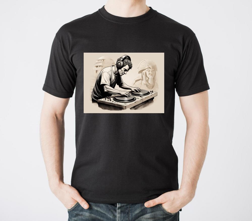 DJ as a stone carver etching grooves - Unisex Standard T-Shirt