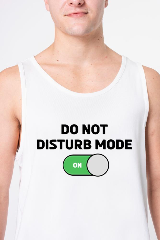 'Do not Disturb On' - Focus Design - Unisex Tank Top