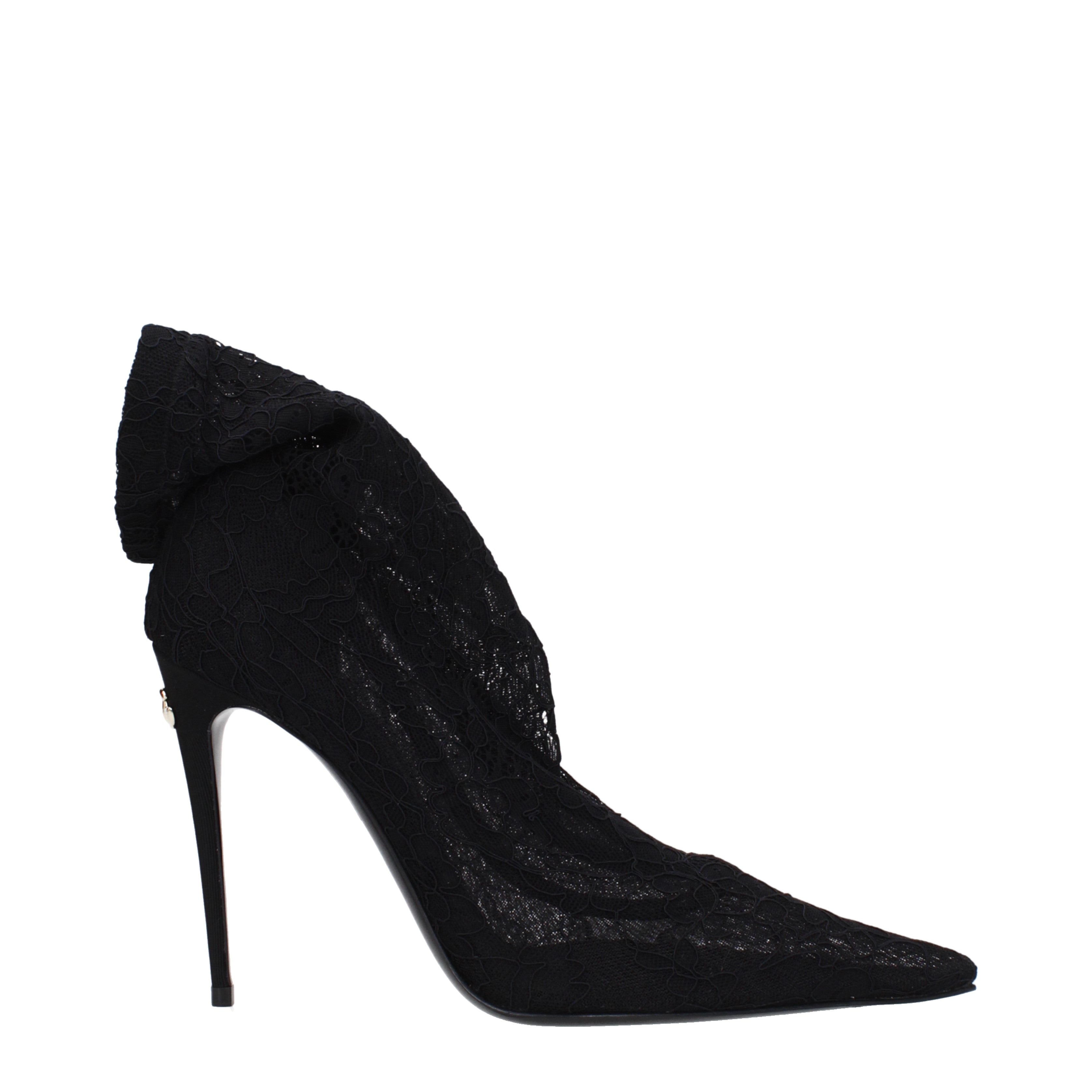 Dolce&Gabbana Ankle Boots Women Lace Black