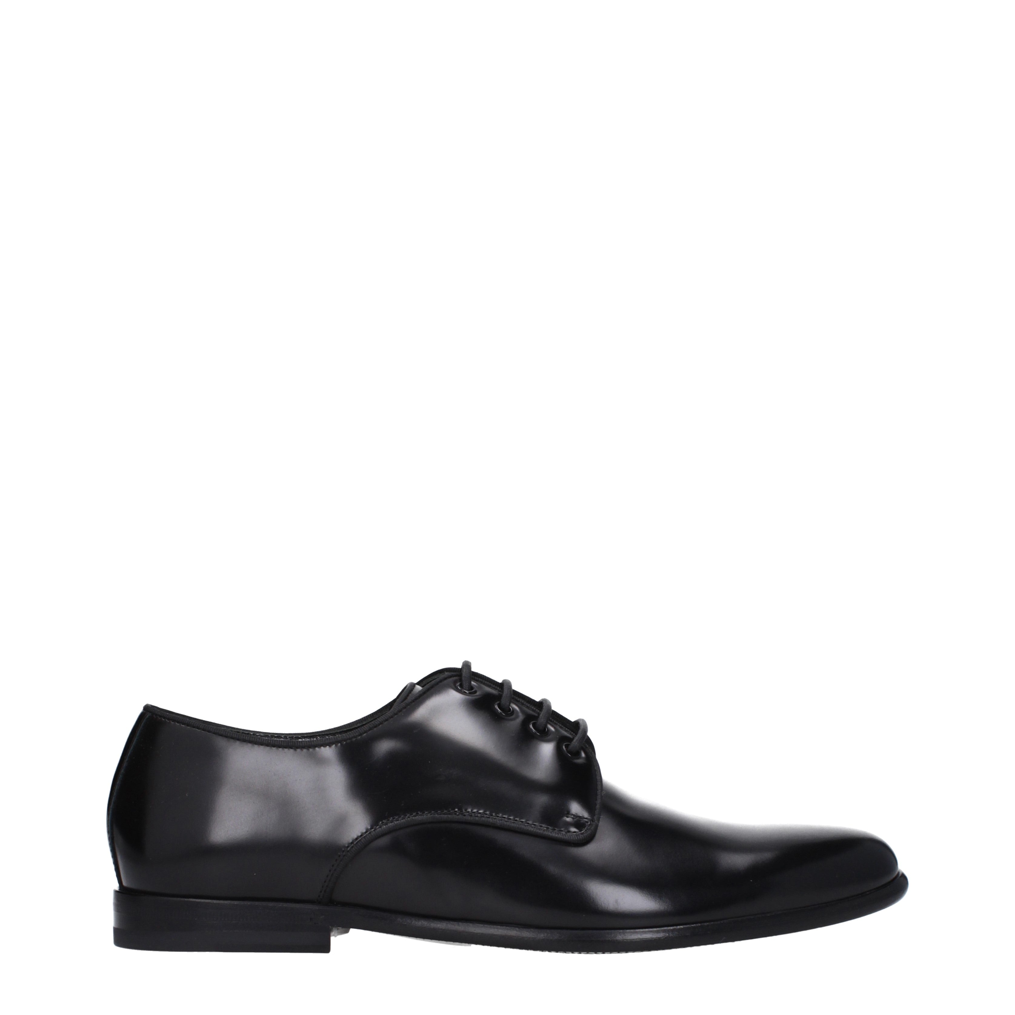 Dolce&Gabbana Lace up and Monkstrap Men Leather Black
