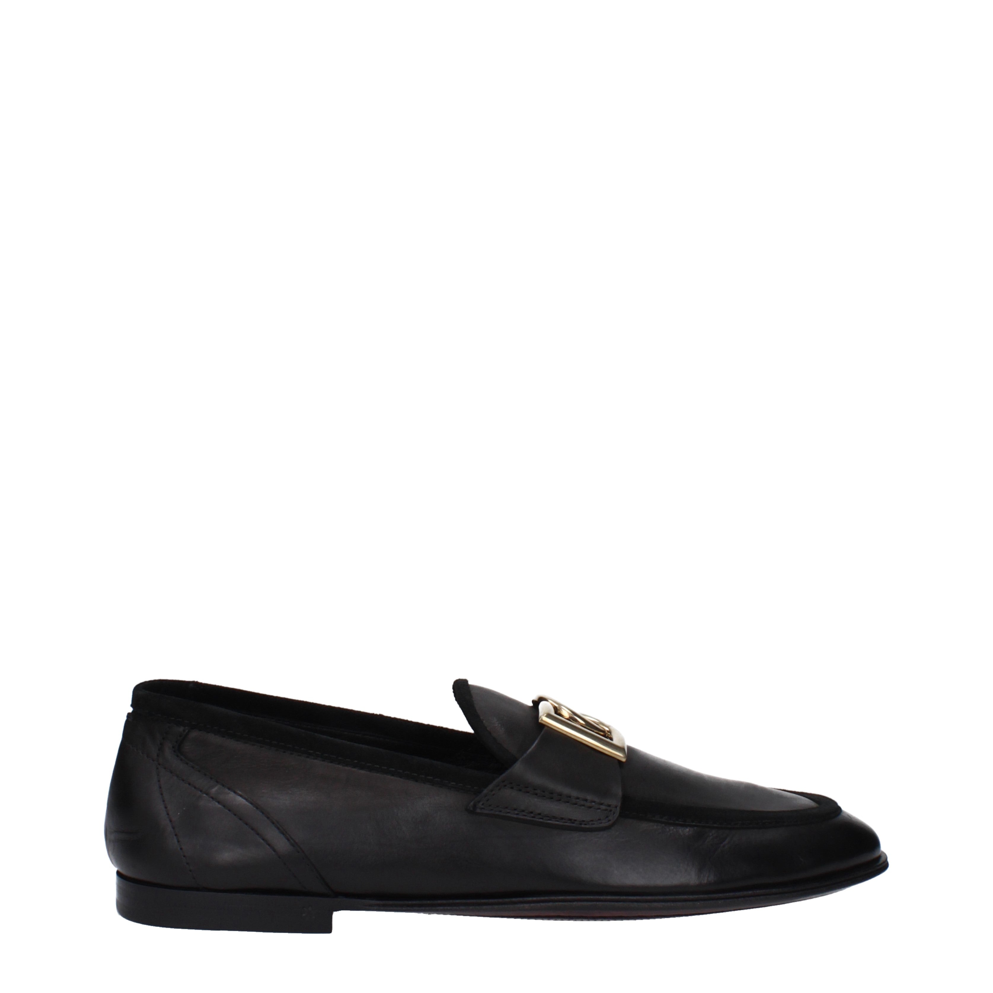 Dolce&Gabbana Loafers Men Leather Black