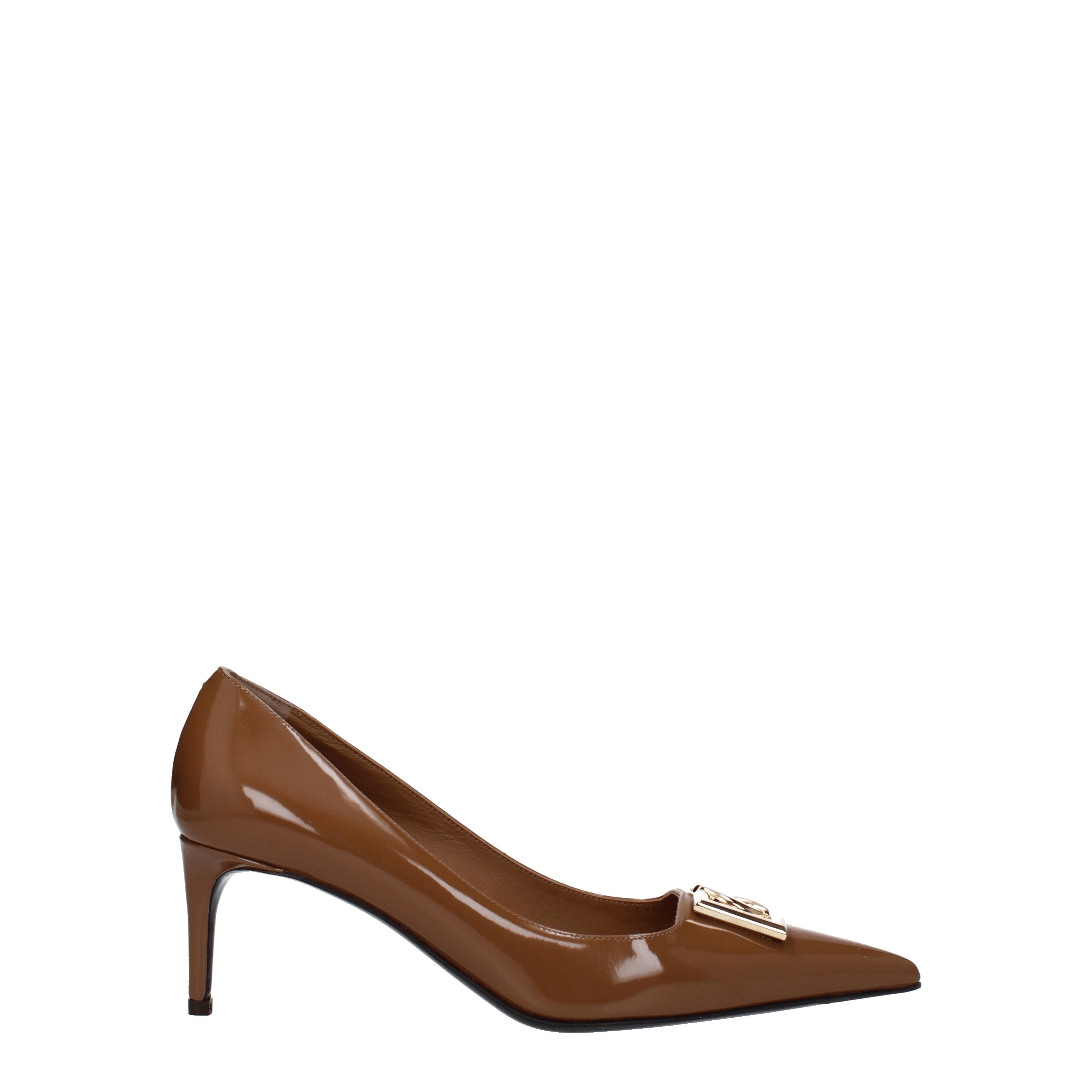 Dolce&Gabbana Pumps Women Leather Brown/Caramel