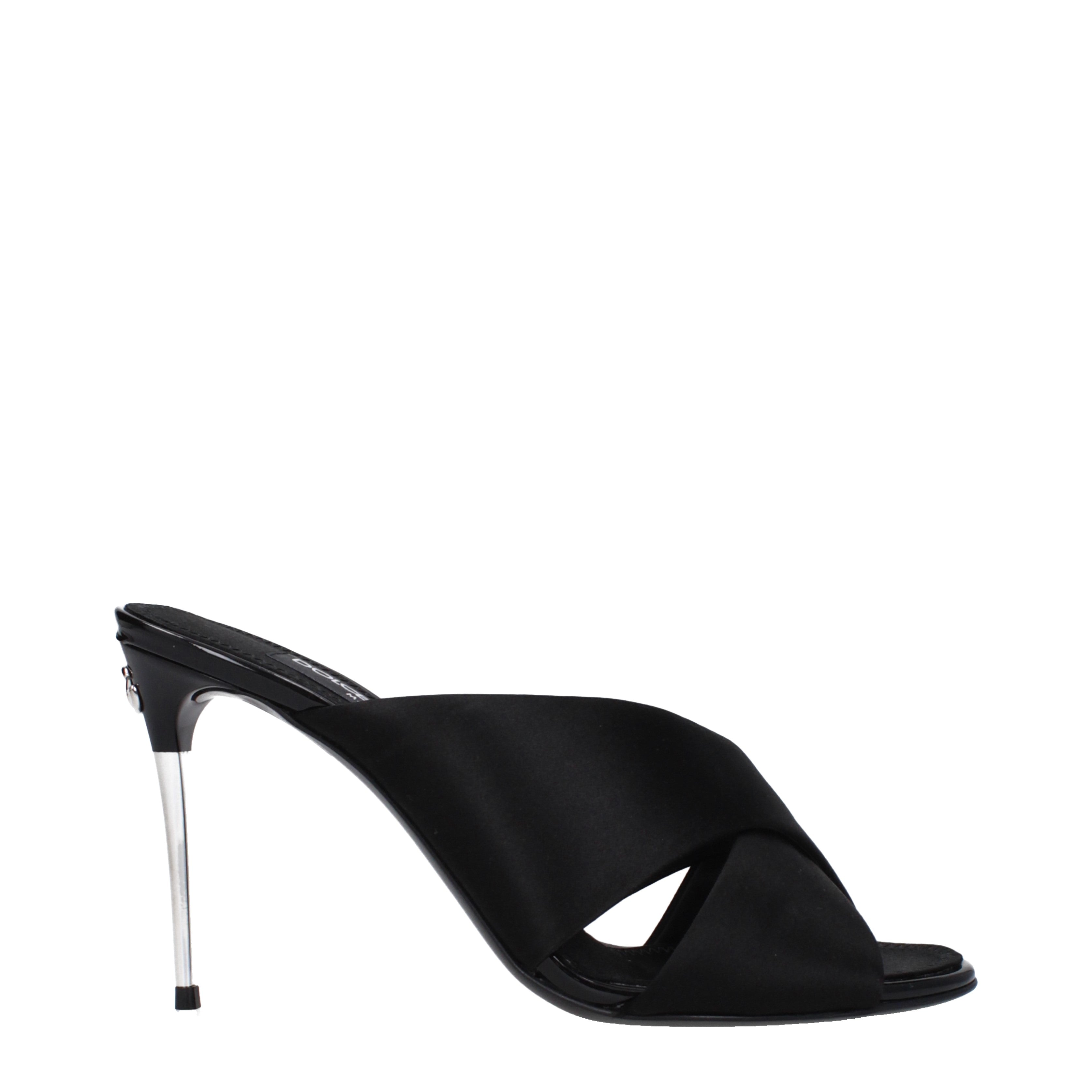 Dolce&Gabbana Sandals Women Satin Black