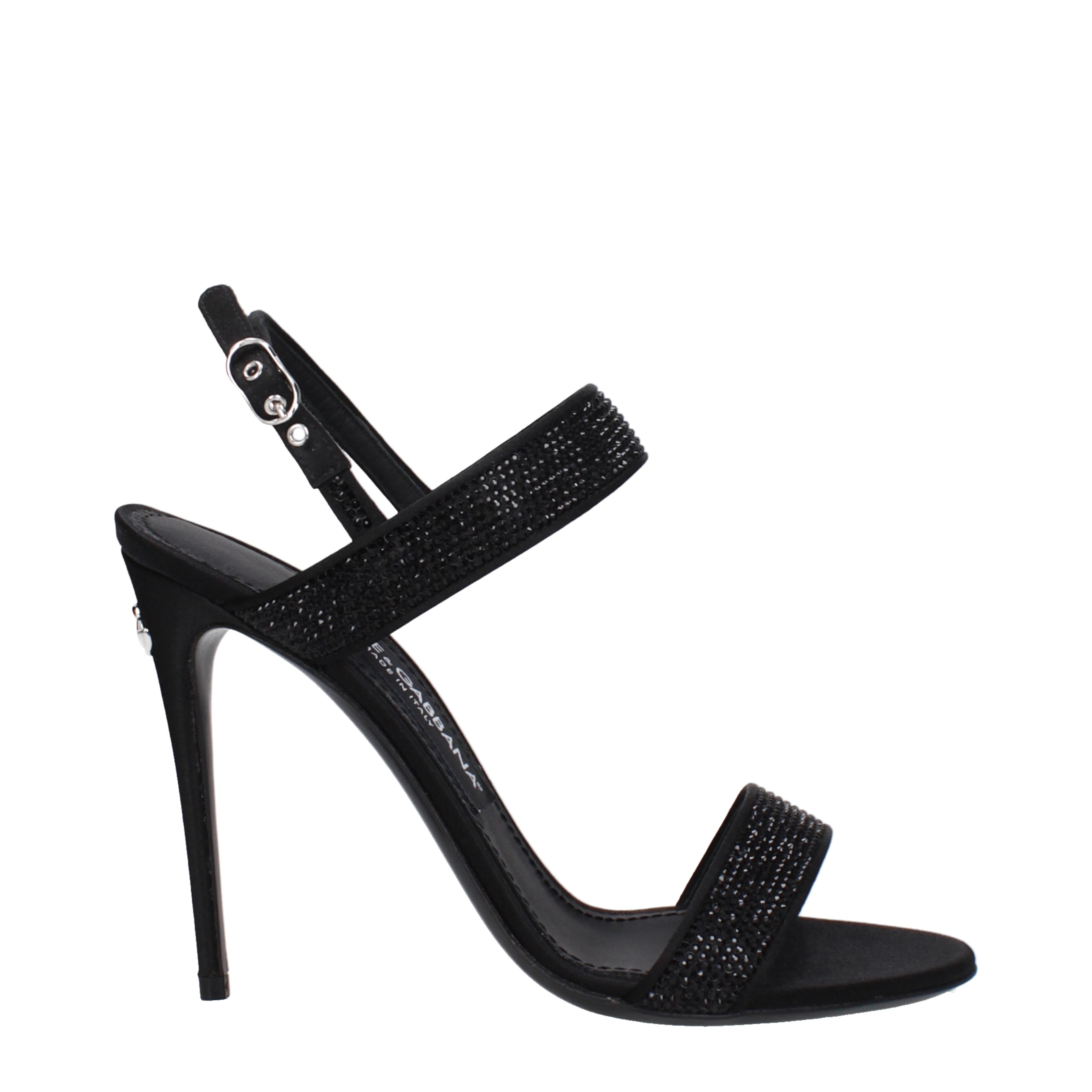 Dolce&Gabbana Sandals Women Satin Black