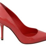 Dolce & Gabbana BB Pumps Coral Patent Leather Pumps