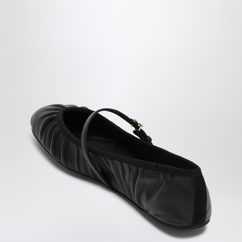 Dolce & Gabbana Black Nappa Ballerina