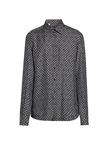 Dolce & Gabbana Cravatteria Silk Twill Shirt Black