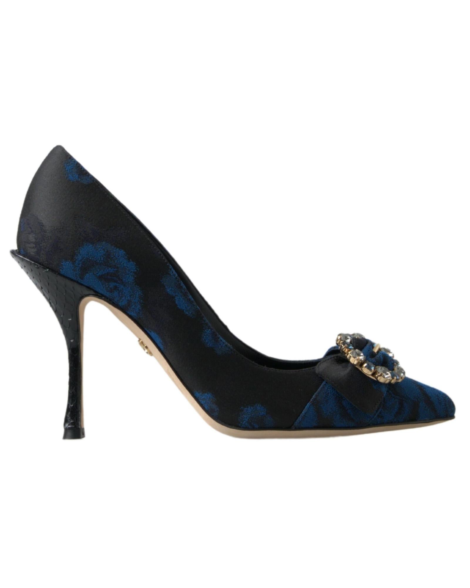 Dolce & Gabbana Crystal Floral Heels