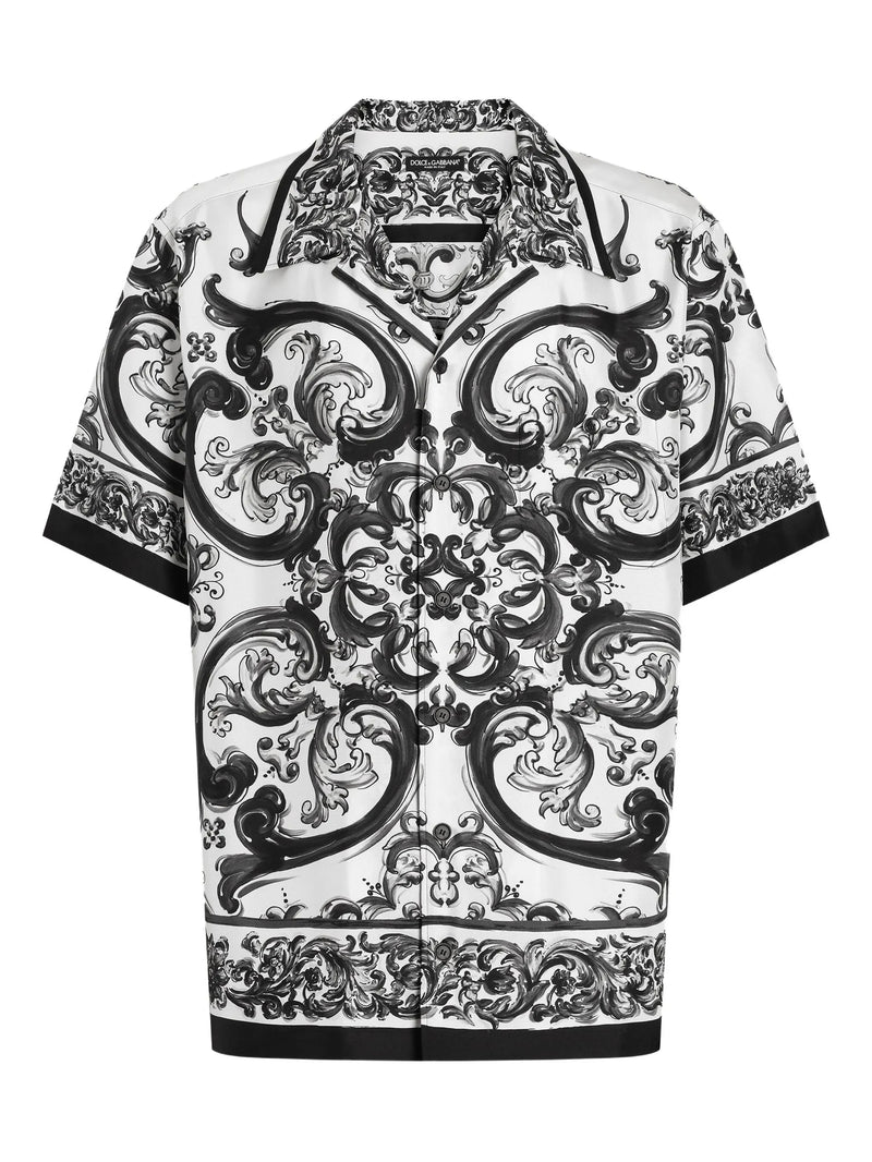 Dolce & Gabbana Majolica-print Silk Shirt
