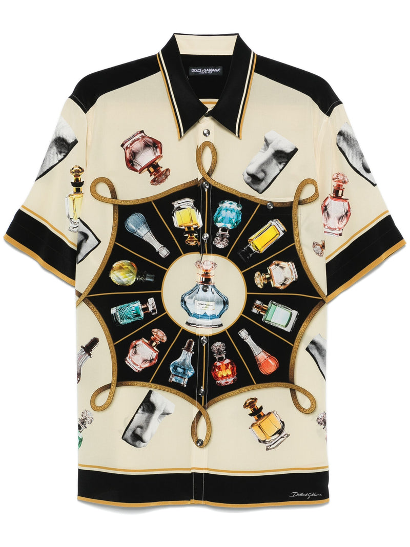 Dolce & Gabbana Printed Silk Shirt