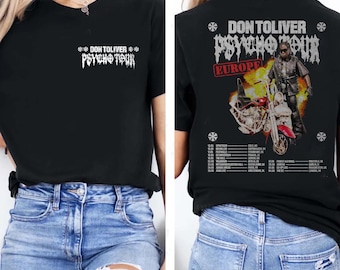 Don Toliver Psycho Tour 2025 Europe T-Shirt