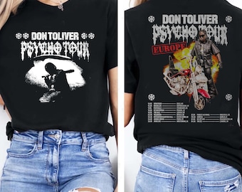 Don Toliver Psycho Tour Europe T-Shirt Don Toliver Tour Don Toliver Shirt Don Toliver Tour 2025 Don Toliver Poster Don Toliver Tee