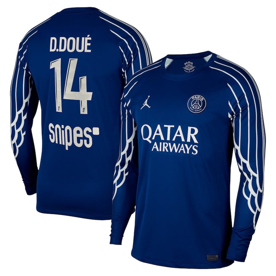 Dsir Dou 14 Paris Saint-Germain 2024/25 Fourth Long Sleeve Men Jersey - Dark Blue