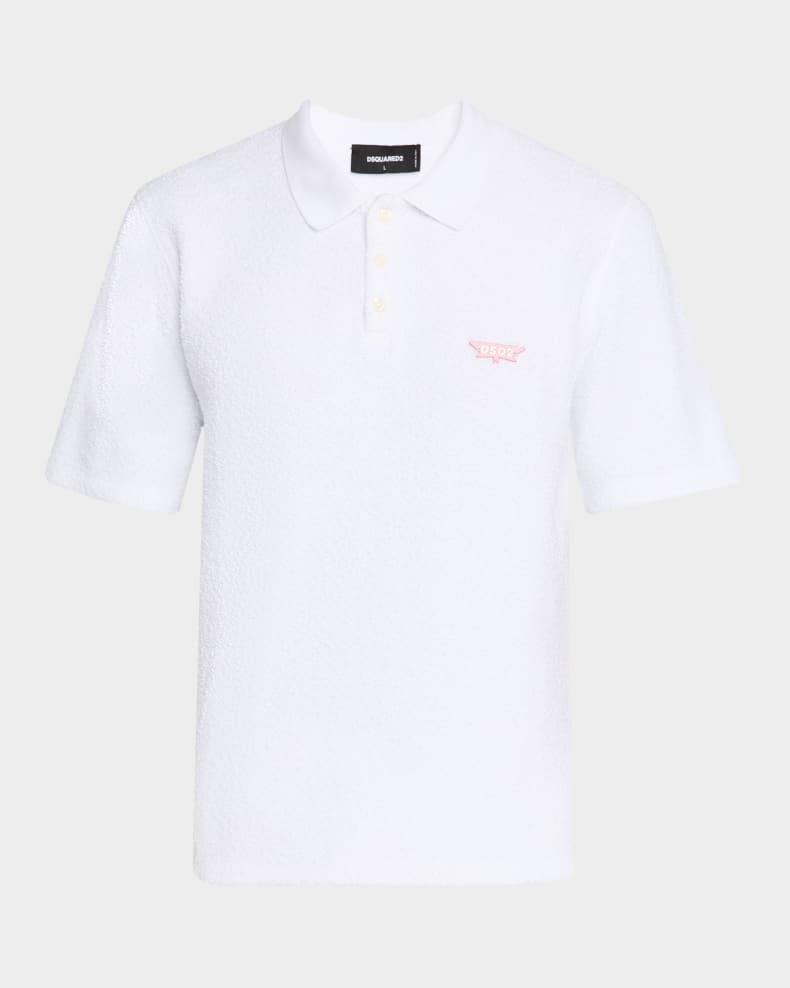 Dsquared2 Men's Tennis Fit Polo Shirt White