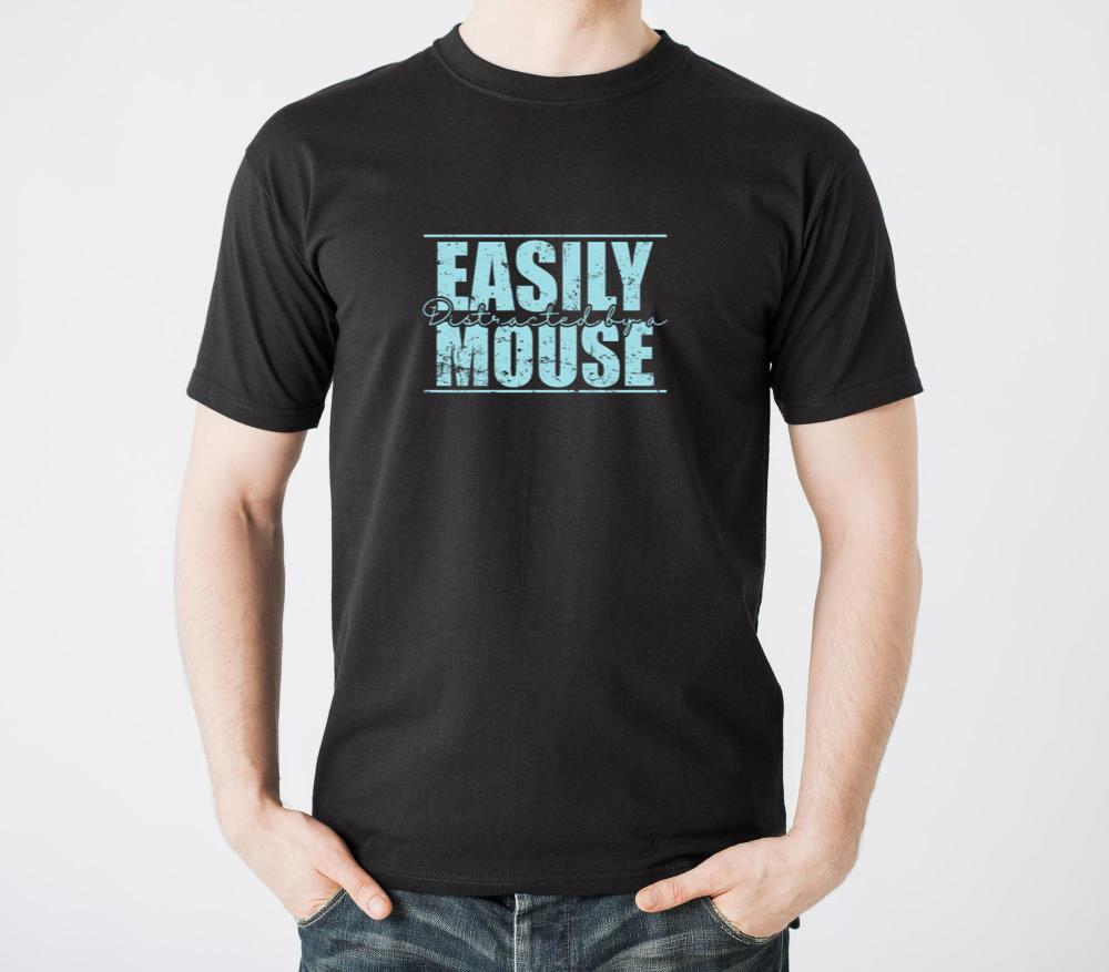 Easily distracted by Mice Rodent - Unisex Standard T-Shirt