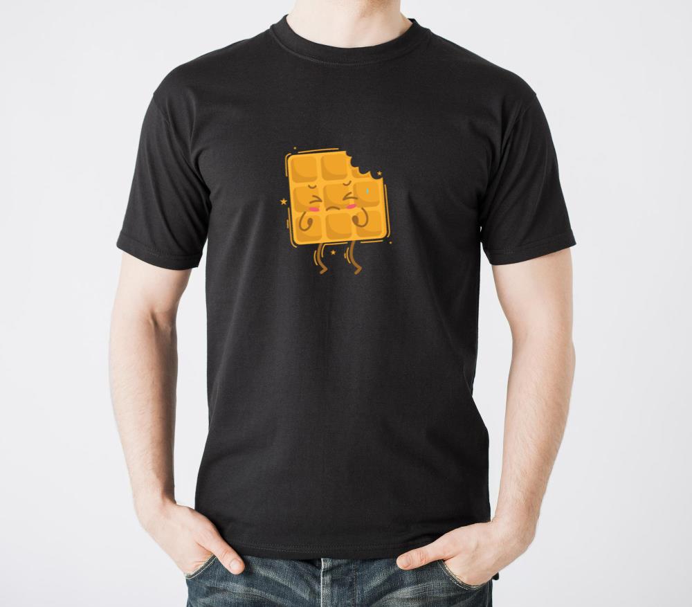 Eaten Waffle Dough Pastry Snack - Unisex Standard T-Shirt