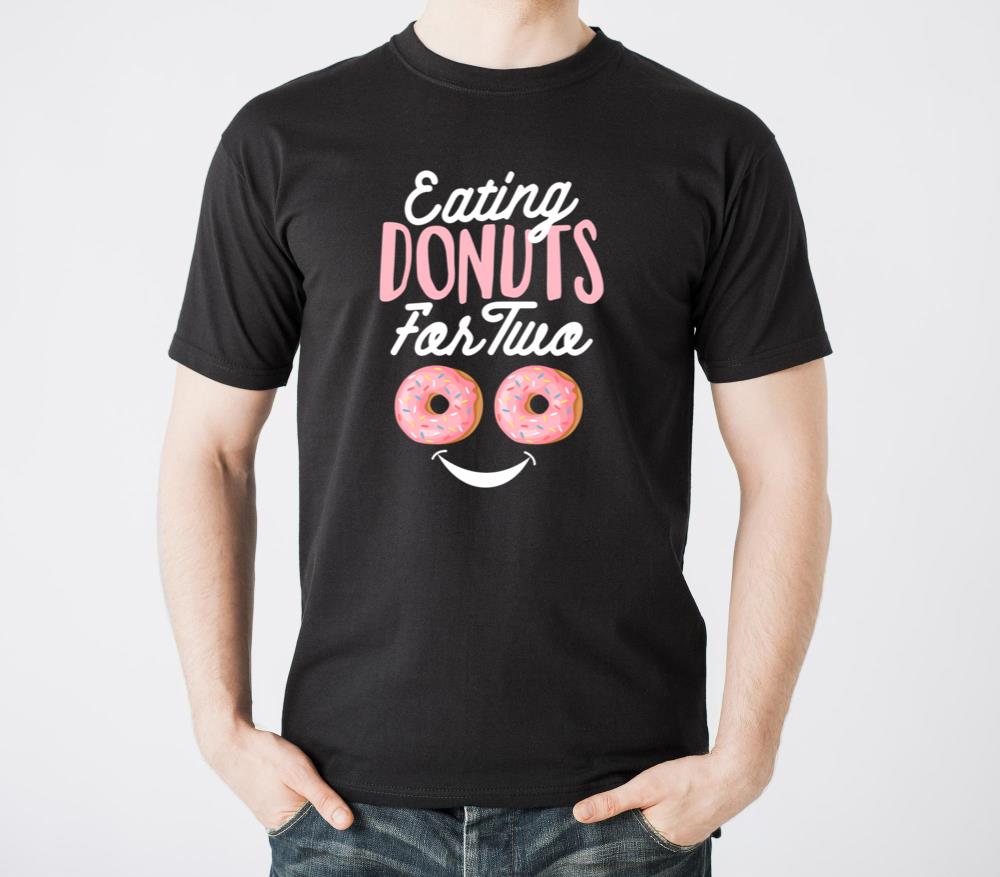 Eating Donuts For Two Pregnancy Announcet - Unisex Standard T-Shirt