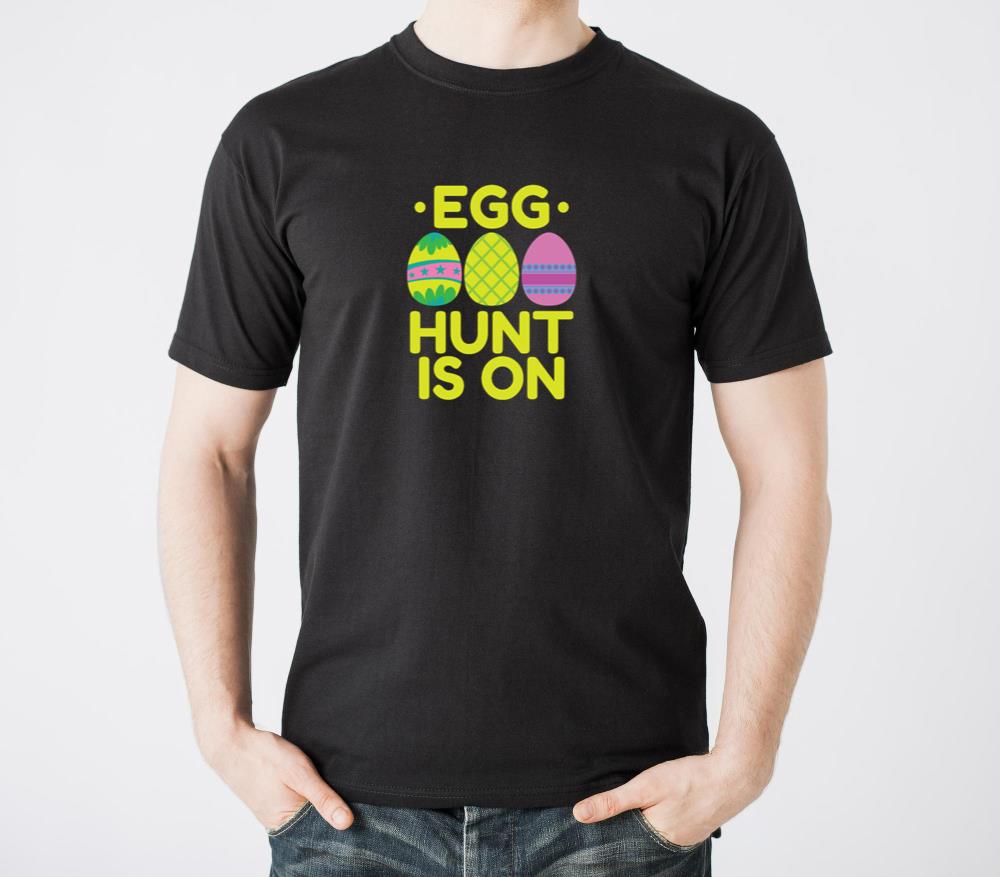 Egg Hunt is on Easter colorful Easter Eggs - Unisex Standard T-Shirt