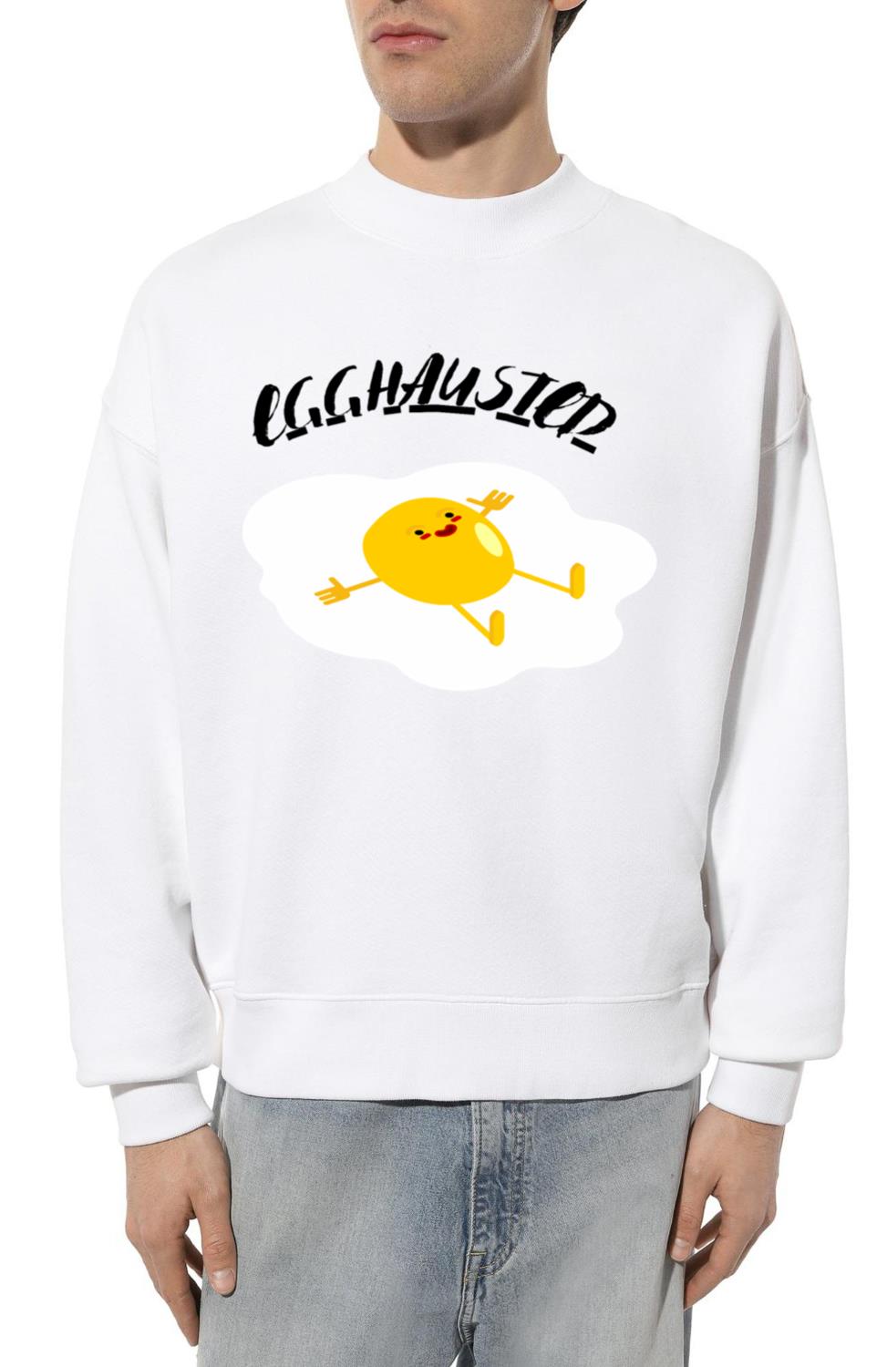 Egghausted _ lazy egg - Unisex Sweatshirt
