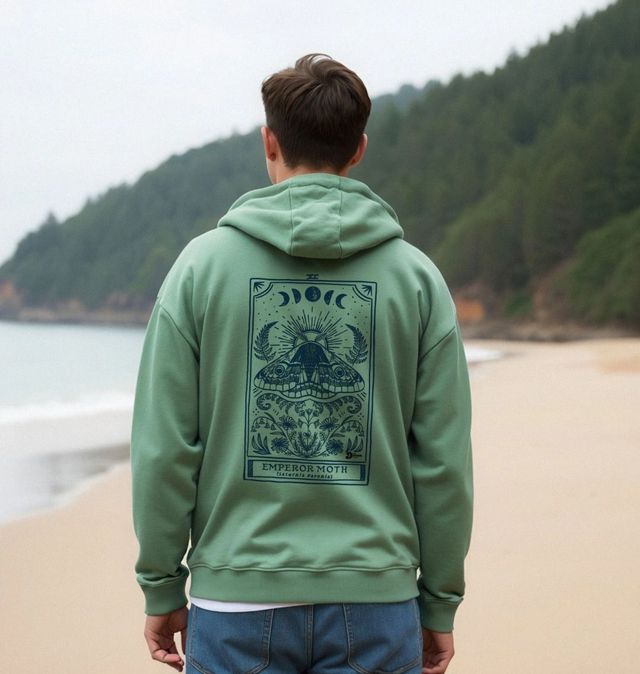 Emperor Moth Zip Hoodie 2
