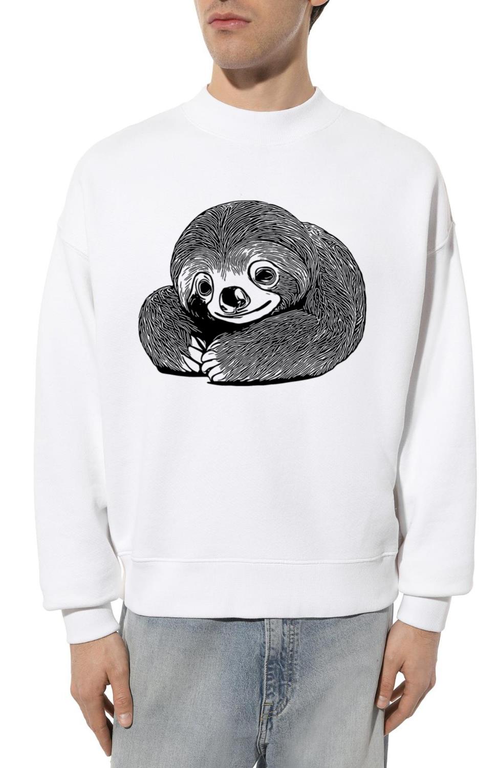 End-stressed Tired Cute Sloth - Unisex Sweatshirt