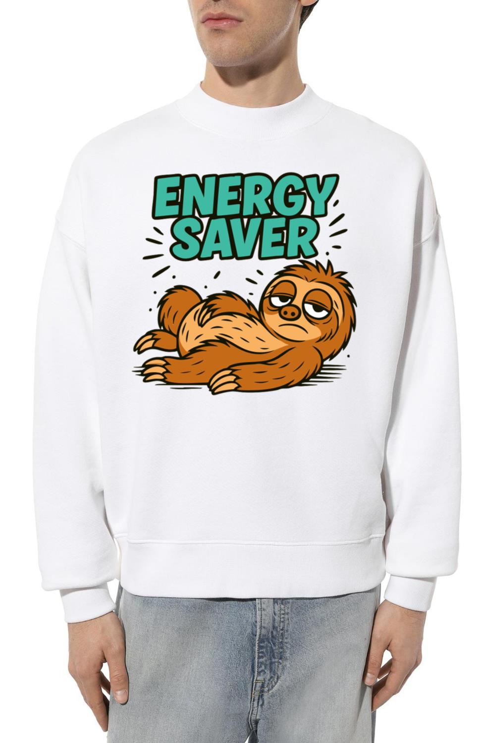 Energy Saver – Lazy Sloth Cartoon Shirt - Unisex Sweatshirt