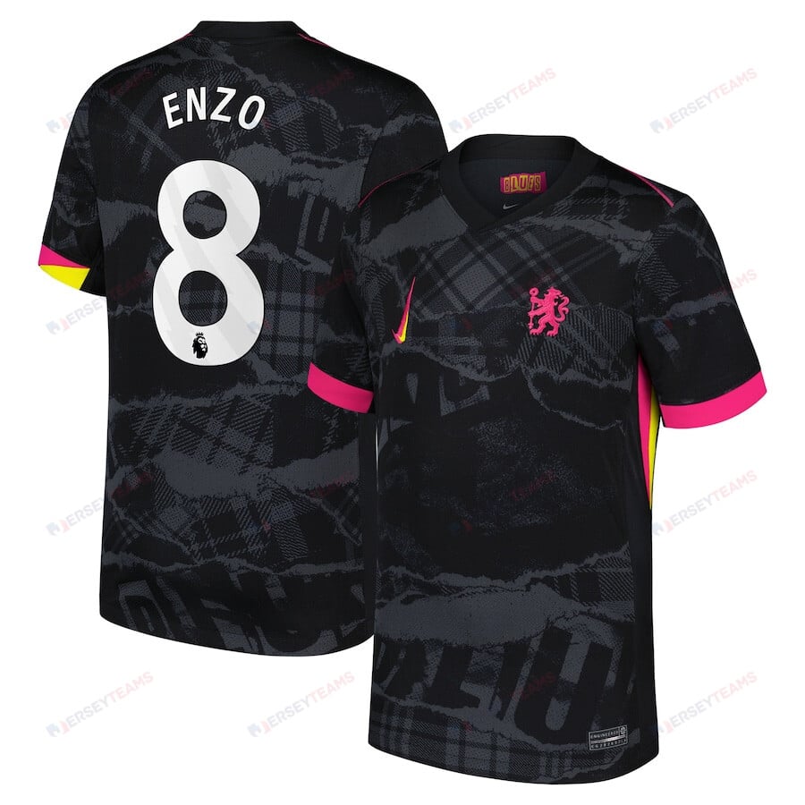 Enzo FernÃ¡ndez 8 Chelsea 2024/25 Third Men Jersey - Black