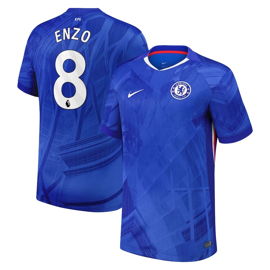 Enzo Fernandez #8 Chelsea 2025-26 Home Match Jersey - Blue