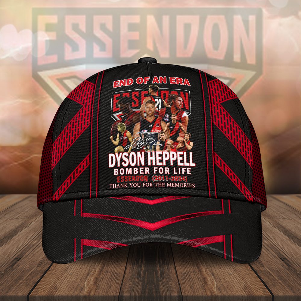Essendon Fc X Dyson Heppell Classic Cap End Of An Era Dyson Heppell Bomber For life Essendon Thank You For The Memories
