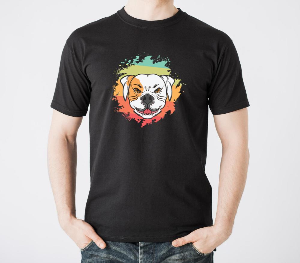 Evil Bulldog facial Expression Pet - Unisex Standard T-Shirt