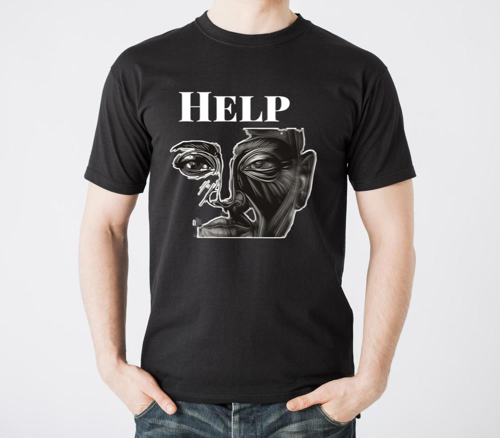 Faces reaction #2 Help - Unisex Standard T-Shirt