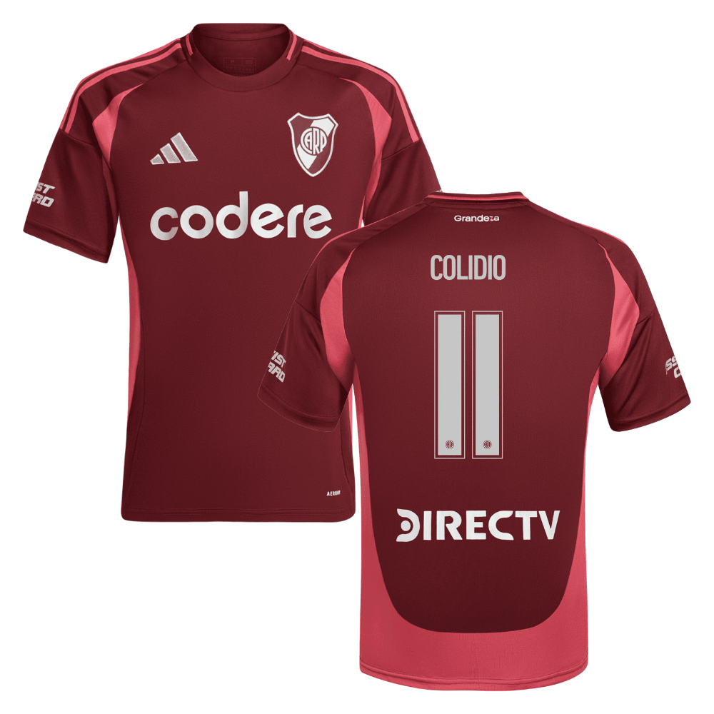 Facundo Colidio 11 River Plate 2024-25 Away Match Jersey - Crimson
