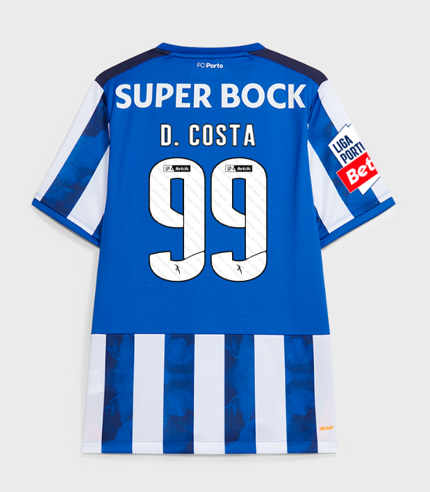 FC Porto 2024-25 Home D. COSTA 99 Jersey - Blue White