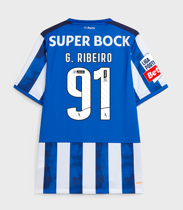 FC Porto 2024-25 Home G. RIBEIRO 91 Jersey - Blue White