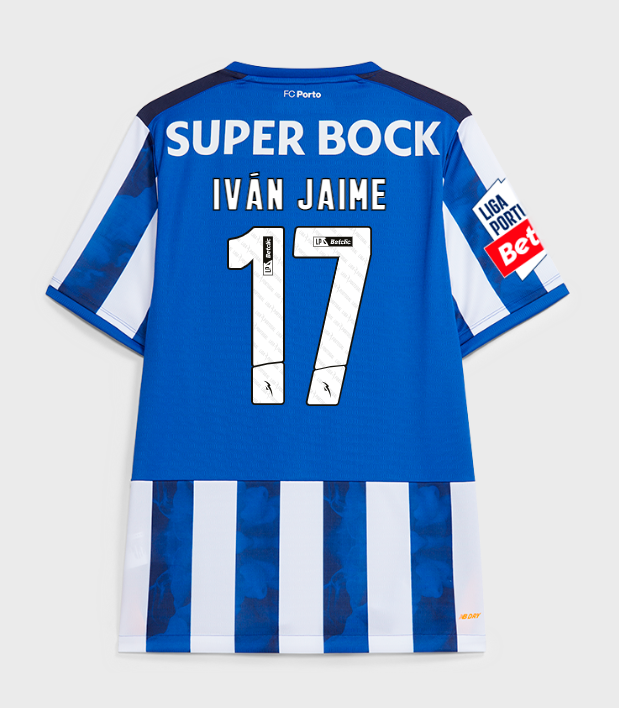 FC Porto 2024-25 Home IVAN JAIME 17 Jersey - Blue White